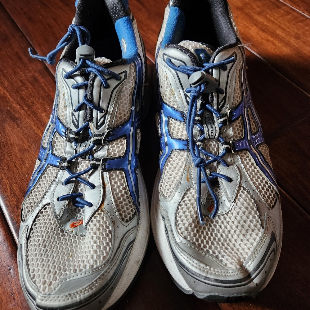 Asics Shoes | Asics Gel Gt-2130 Tn804 Mens Running White Blue Shoe Size 9.5